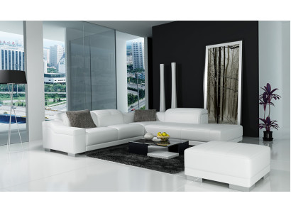 Canapé en cuir canapé canapé couch paysage vivant canapé d'angle suite d'angle design moderne L K5002C