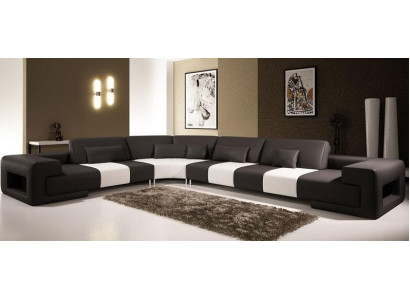 Design élégant et confort maximum avec notre grand canapé d'angle en forme de L.