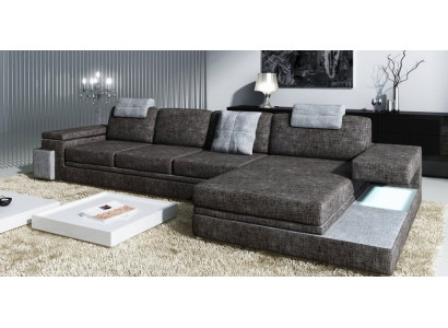 Canapé en cuir de design Canapé Suite Canapé Tissu Couch Upholstery Living Landschaft Corner Textile