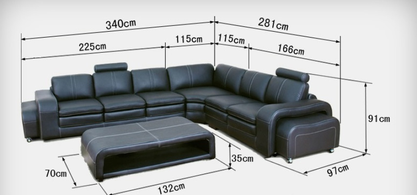 Canapé en cuir canapé canapélandschaft canapé d'angle suite d'angle design moderne nouveau A1109