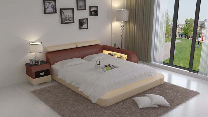 Lit design Lit rembourré Lit de luxe Lit double Lit de mariage Lits 140/160/180 cm