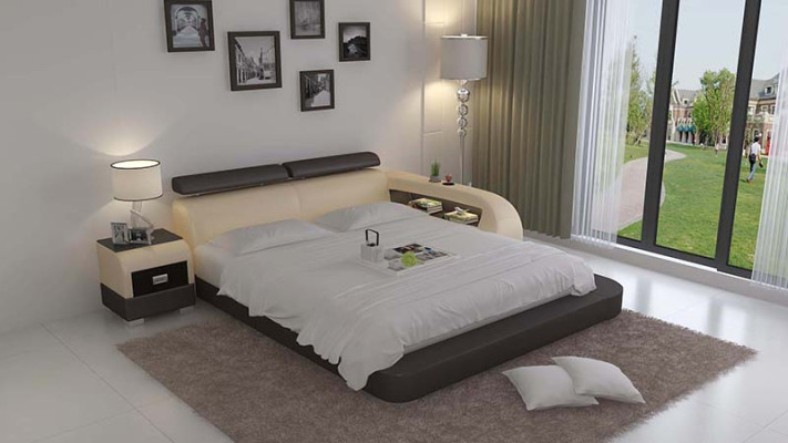 Lit design Lit rembourré Lit de luxe Lit double Lit de mariage Lits 140/160/180 cm