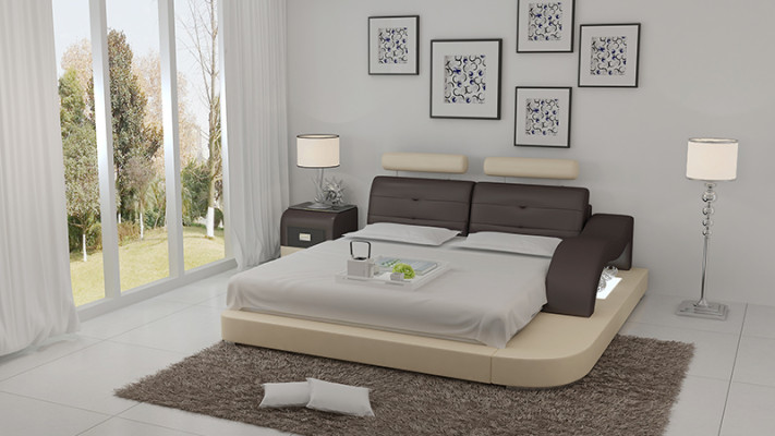 Lit design Lit rembourré Lit de luxe Lit double Lit de mariage Lits 140/160/180 cm
