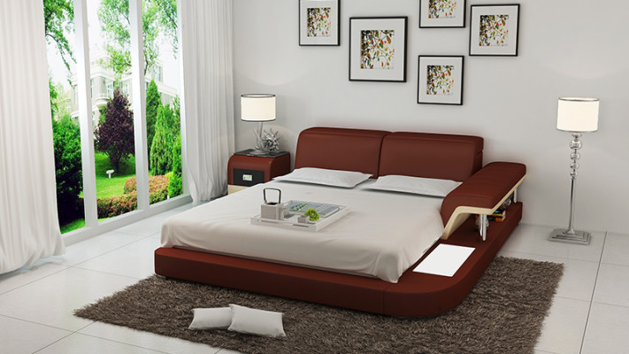 Lit de designer Lit rembourré Lit de luxe Lit double Lit de mariage Lits 140/160/180 cm