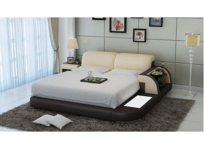 Conception de lit de luxe Lits de luxe en cuir Chambre moderne 140/160/180 LB8812