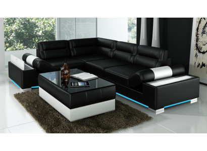 Canapé en cuir décor canapé canapé canapé salon paysage sofa coin suite design moderne