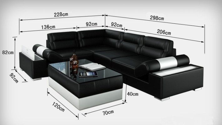 Canapé en cuir décor canapé canapé canapé salon paysage sofa coin suite design moderne