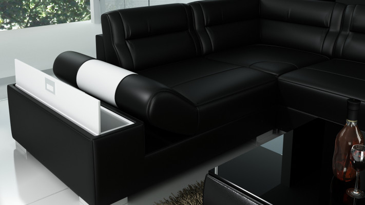 Canapé en cuir décor canapé canapé canapé salon paysage sofa coin suite design moderne