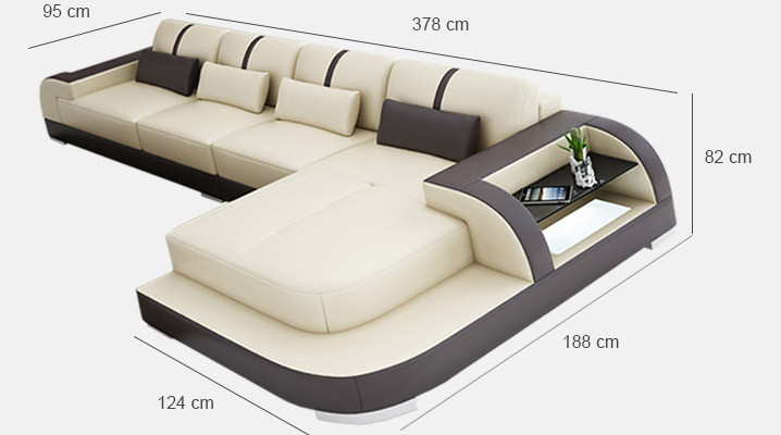 Canapé d'angle Canapé Canapé Rembourrage Paysage de vie Canapé d'angle Rembourré Canapé design Canapé en cuir LubyB