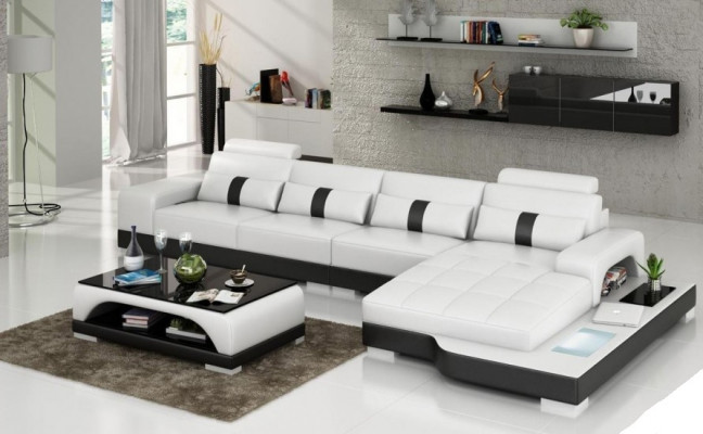 Designer Sofa Sofa Rembourrage Canapé Canapé en cuir Canapé d'angle Canapés en L-Forme Canapés Neufs W/S
