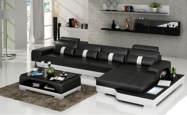 Designer Sofa Sofa Rembourrage Canapé Canapé en cuir Canapé d'angle Canapés en L-Forme Canapés Neufs W/S