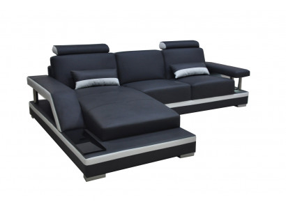 Canapé en cuir Ensemble de salon Coin Suite Design Canapé moderne en forme de L