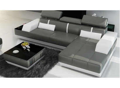 Canapé en cuir moderne canapé design canapé canapé paysage vivant suite de canapé d'angle décor