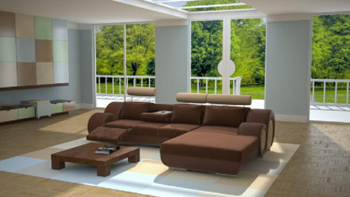 Designer Suite Salon Canapé d'angle Canapé Canapé Canapé en cuir Canapés neufs