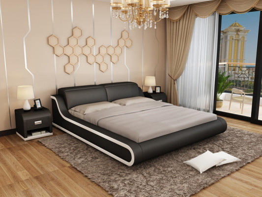 Lit avec USB Lit rembourré Lit double Lit double Lits 140/160/180 LB8835