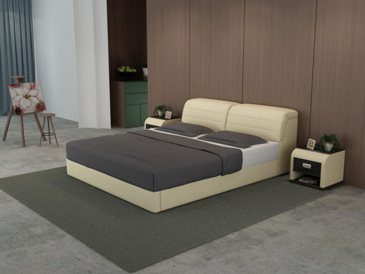 Lit en cuir avec USB Revêtement Lits de luxe Double Mariage 140/160/180 LB8827