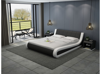 Conception de lit en cuir Lits rembourrés Luxueux Lit double Hôtel Mariage Grand 140/160/180 cm