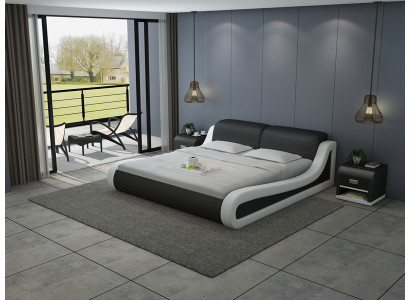 Conception de lit en cuir Lits rembourrés de luxe Double Grand 140/160/180 LB8831