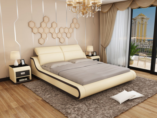 Lit design Lit rembourré Lit de luxe Lit double Lit conjugale Lits 140/160/180 cm