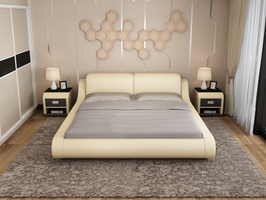 Lit design Lit rembourré Lit de luxe Lit double Lit conjugale Lits 140/160/180 cm