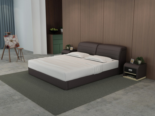 Conception de lit en cuir Literie de design Lits de luxe doubles modernes Mariage 140/160/180 LB8827