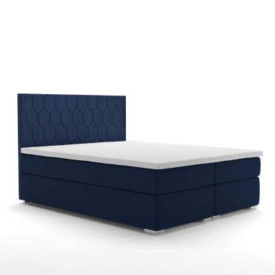 Lit Boxspring Design Hôtel Velours Lits de Luxe Sommier tapissé Lit Double de Fonction