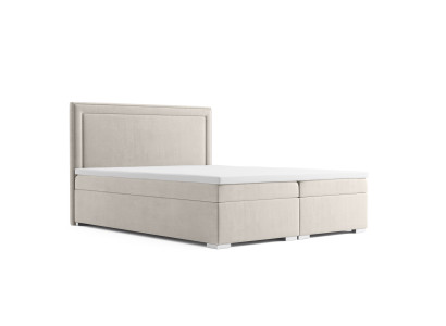 Lit boxspring hôtel double luxe Lits base de lit rembourré fonction 180x200cm