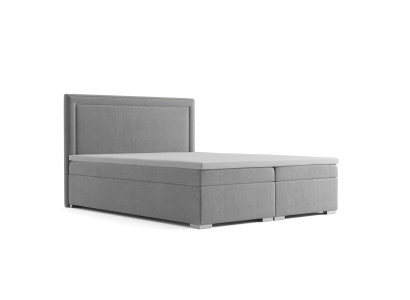 Lit design Boxspring Hôtel Lit double Luxe Rembourrage Boîtier Fonction Velours neuf