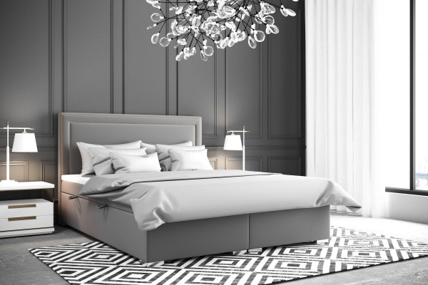 Boîte de lit Hôtel Lit double Lits de luxe Rembourrage 90/100/120/160/180x200cm