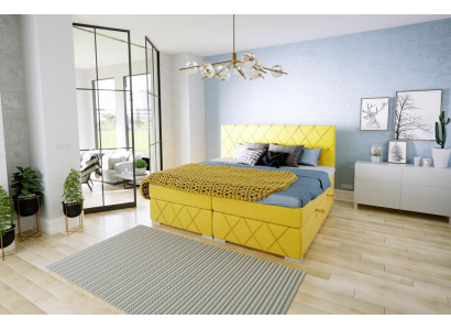 Ensemble complet de lit Double Matelas Sommier surmatelas Fonctionnalité de lit Box
