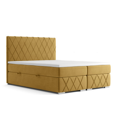 Ensemble complet de lit Double Matelas Sommier surmatelas Fonctionnalité de lit Box