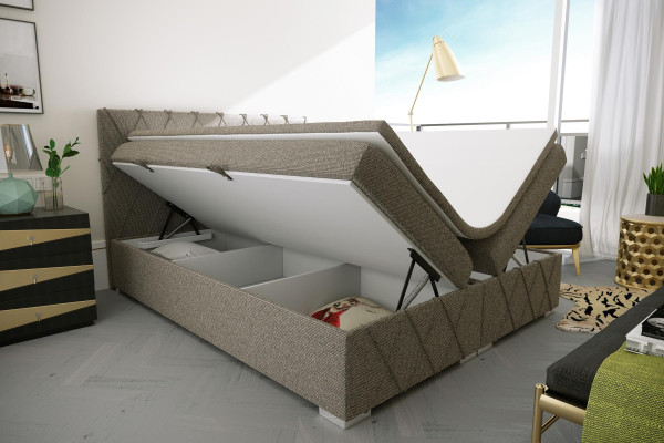 Boîte Lit double à ressort Set complet surmatelas lits Fonction Boîte Hôtel