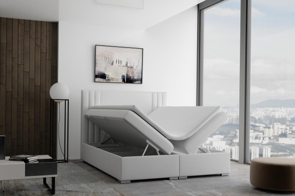 Lit double Box Spring pour hôtel Ensemble complet: surmatelas, lits fonctionnels Box