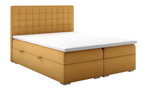 Lit Boxspring Hôtel Double 160x200 cm Lits de luxe Fonction de base de lit rembourrée