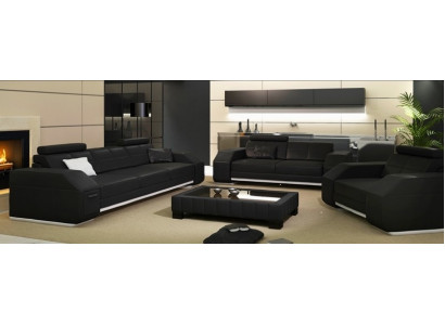 Ensemble de canapé en cuir 3+2+1 Siège en cuir Canapé Suite Designer JarksonS