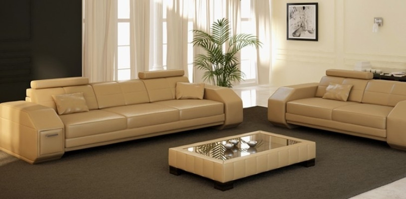 Ensemble de canapé en cuir 3+2+1 Siège en cuir Canapé Suite Designer JarksonS
