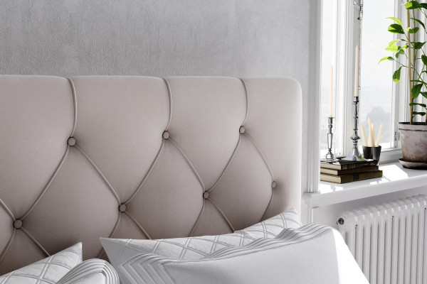 Lit Boxspring Hôtel Double en Cuir de Luxe Fonction de Sommier Tapissé de nouveaux Lits