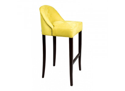 Tabouret de bar, chaise de bar, chaise en velours, chaises de bar au design, ensemble de 4 tabourets de bar pour comptoirs.