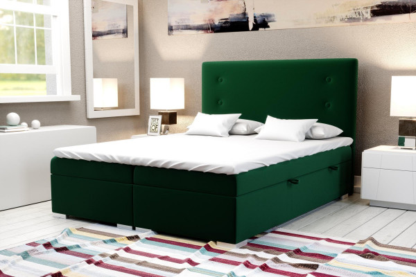 Ensemble complet de lit double d'hôtel Boxspring Bed avec surmatelas fonctionnel et boîte