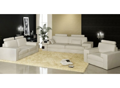 Ensemble de canapés Canapé Upholstery Seat Leather Suite Paysage de vie lumineux Nassau