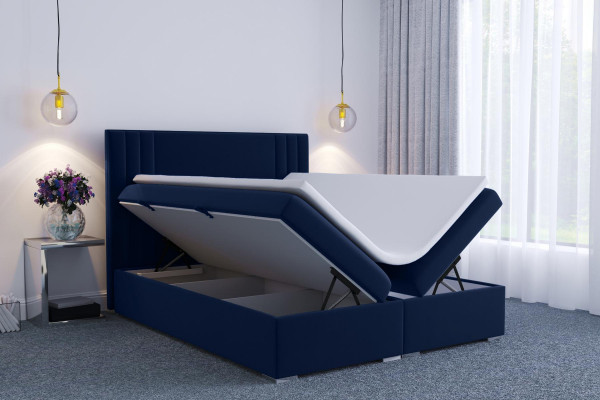 Lits modernes à ressorts à boîte, lit double de luxe pour hôtel, tissu de fonction de boîte de rembourrage