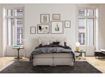 Lits Box Spring modernes Hôtel Lit Double de Luxe Rembourrage Boîte Fonction Cuir