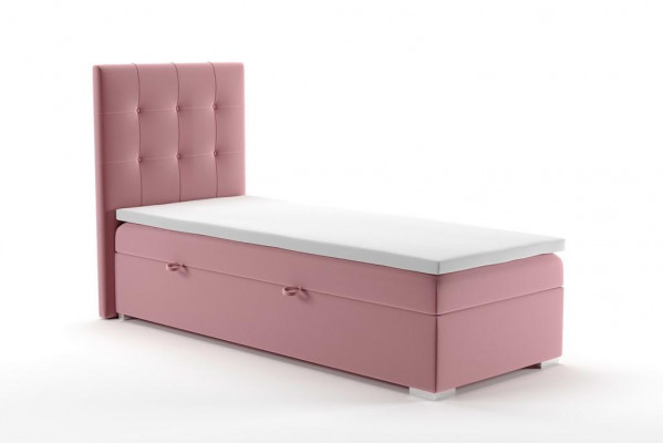 Lit à sommier tapissier de luxe pour hôtel avec fonction de sommier à ressorts 90x200cm