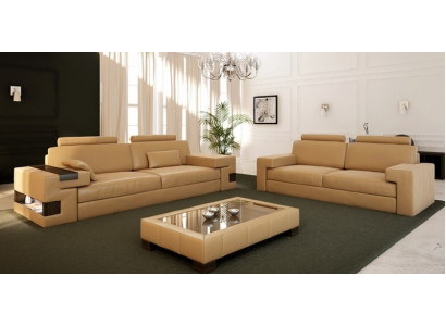 Ensemble de canapé en cuir 3+2+1 Siège Canapé Tissu Suite Set Nassau B