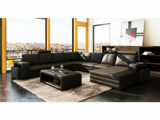 Table en cuir Table basse Rembourrage Nouvelle table d'appoint Tables 132x70x45