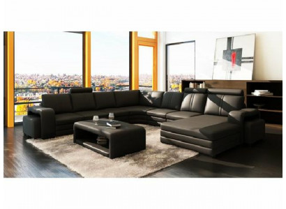 Table en cuir Table basse Rembourrage Nouvelle table d'appoint Tables 132x70x45