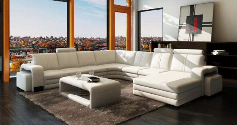 Table en cuir Table basse Rembourrage Nouvelle table d'appoint Tables 132x70x45
