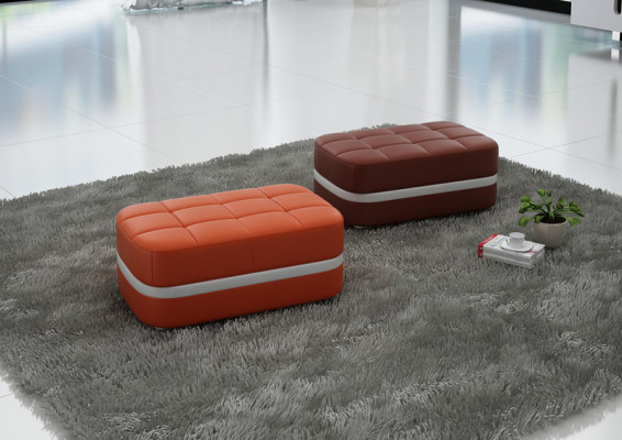 Design gepolsterter Hocker Fußhocker Sitzhocker Gepolsterter Pufa