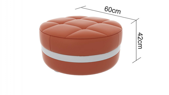 Design Repose-Pied Tabouret Ottoman Siège Rembourré Pufa FT003