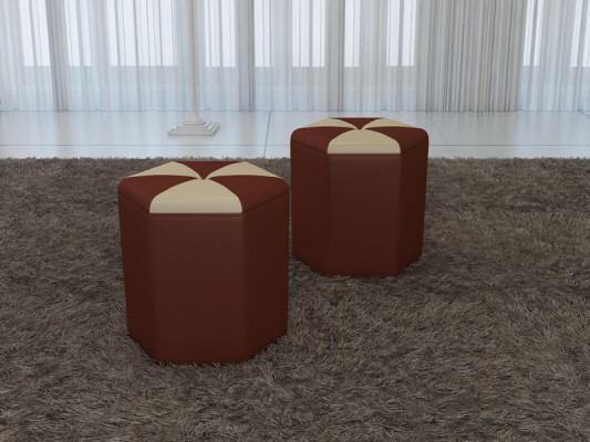 Design Polsterhocker Hocker Ottomane Sitz Gepolstert Pufa FT007